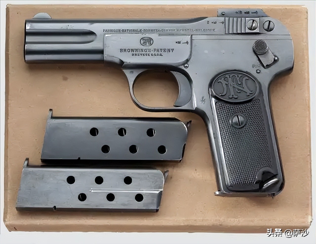 威震全世界的第一款实战半自动手枪M1900：萨沙的兵器图谱第318期
