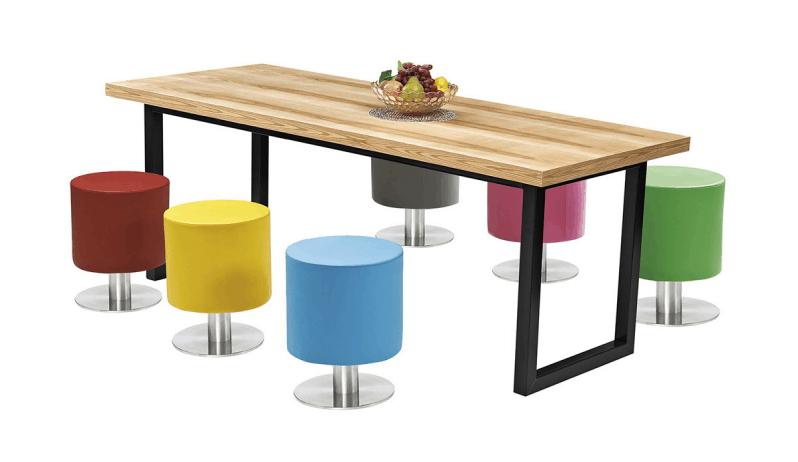 买学校饭堂连体桌椅哪里便宜,浦东学校食堂餐桌椅全套定制