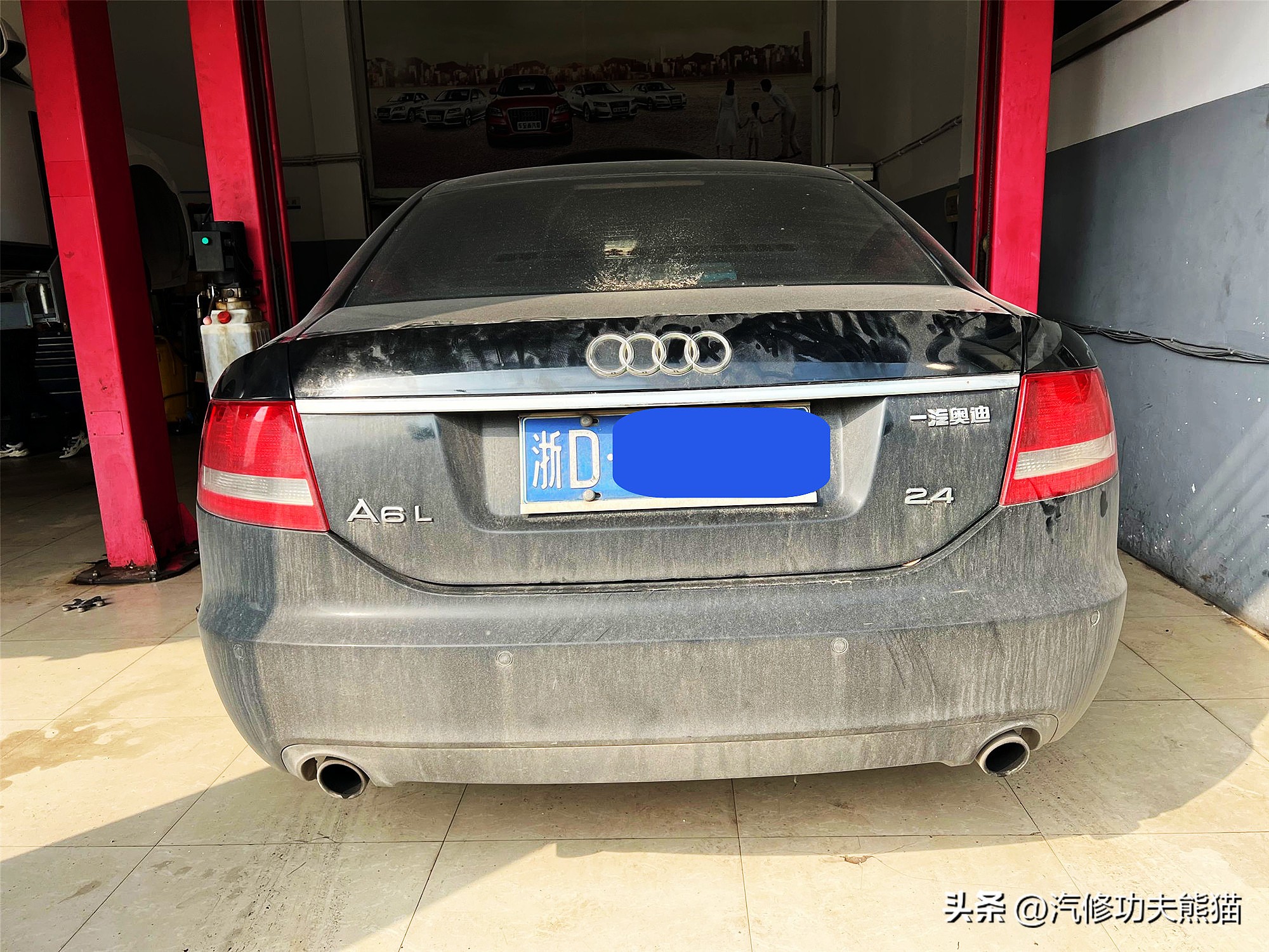 翻新60年前的奥迪,老车翻新奥迪a6发动机