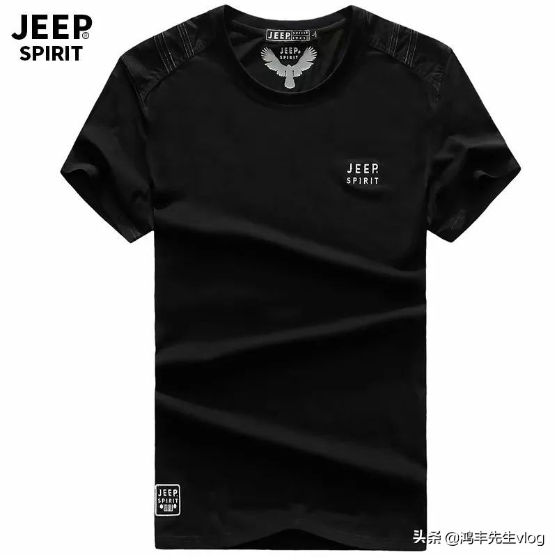 jeep短袖t恤专卖店男装翻领,jeep短袖t恤男纯棉官方正品