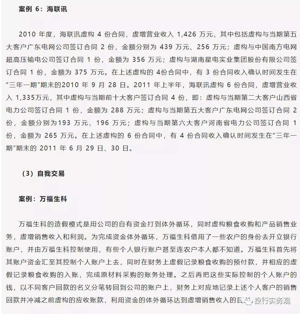 ipo企业五类财务造假,ipo财务造假对财务人员如何处罚