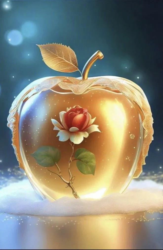 平安健康吉祥如意苹果唯美图片,祝你平安健康苹果图片