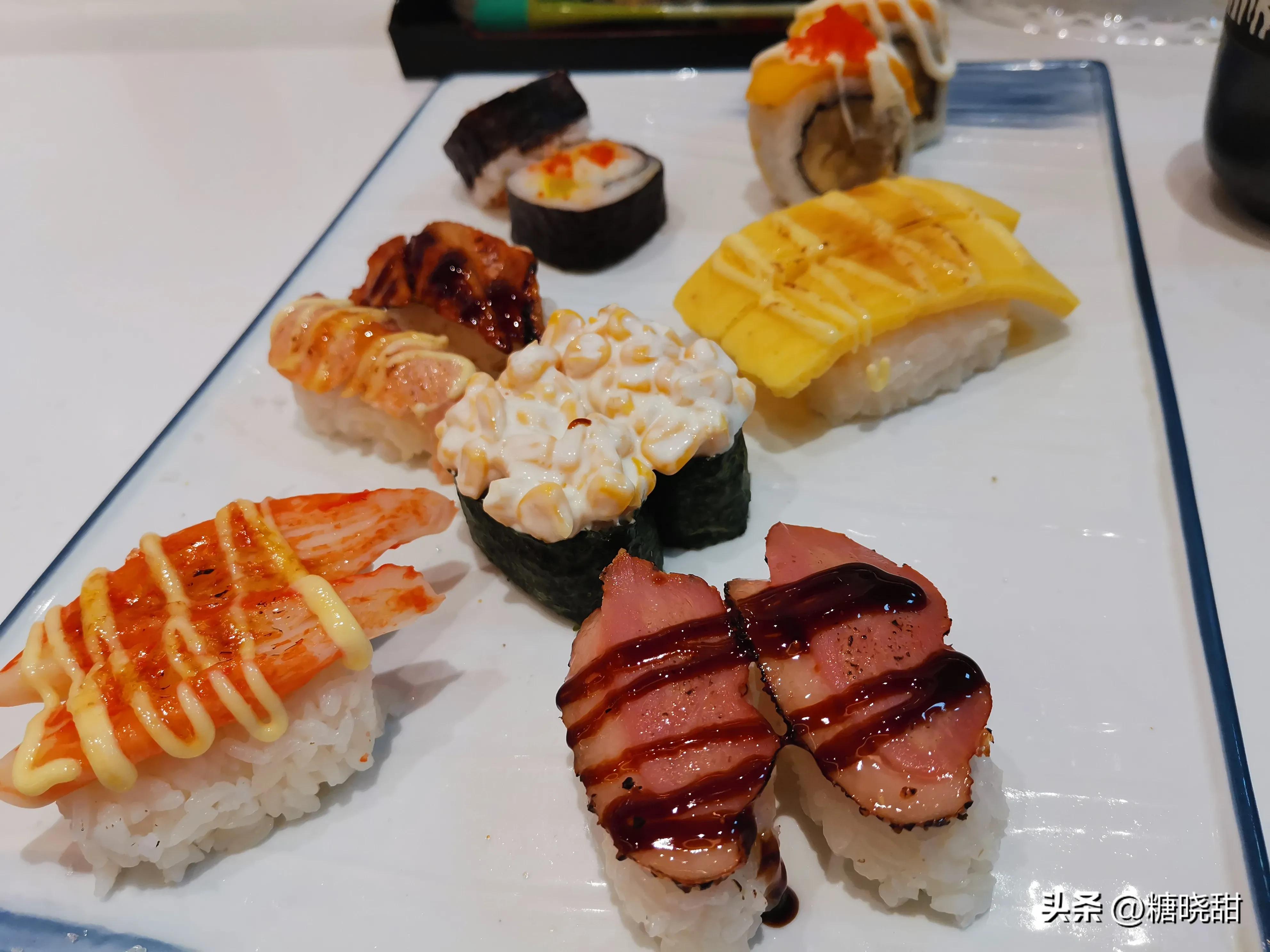 回转寿司探店,美食探店回转寿司