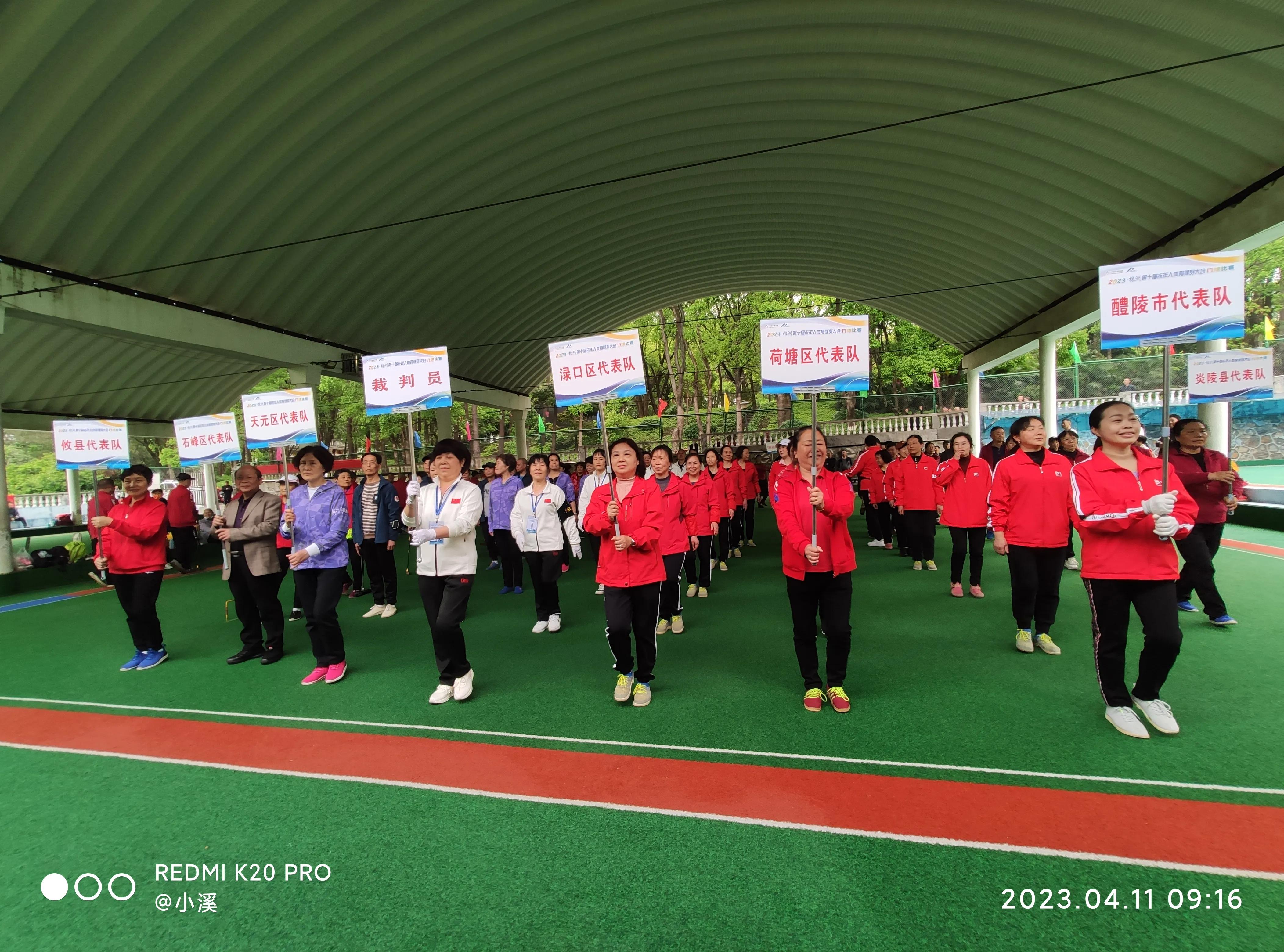 湖南省第十届老年人运动会门球赛,银龄展风采老年门球赛