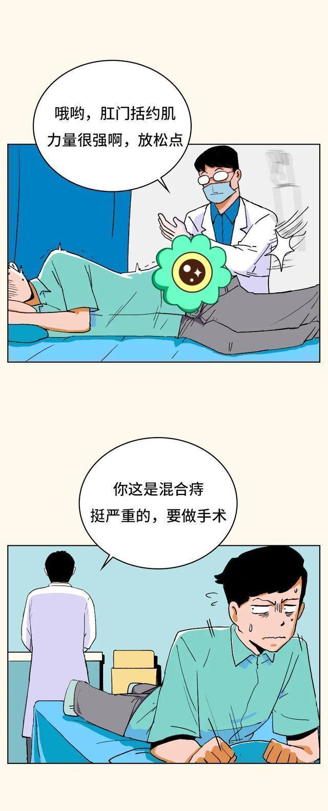 痔疮手术动画解释,痔疮手术全过程搞笑漫画