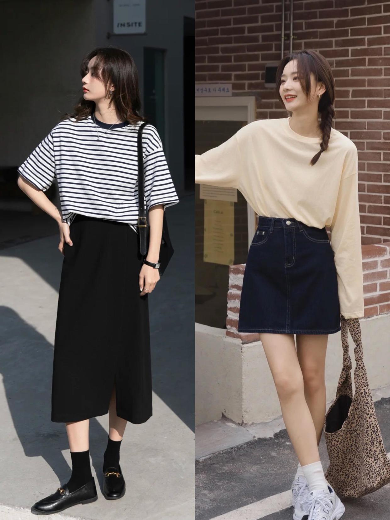 半身裙的四种时髦搭配技巧,毛呢背带半身裙是不是过时了