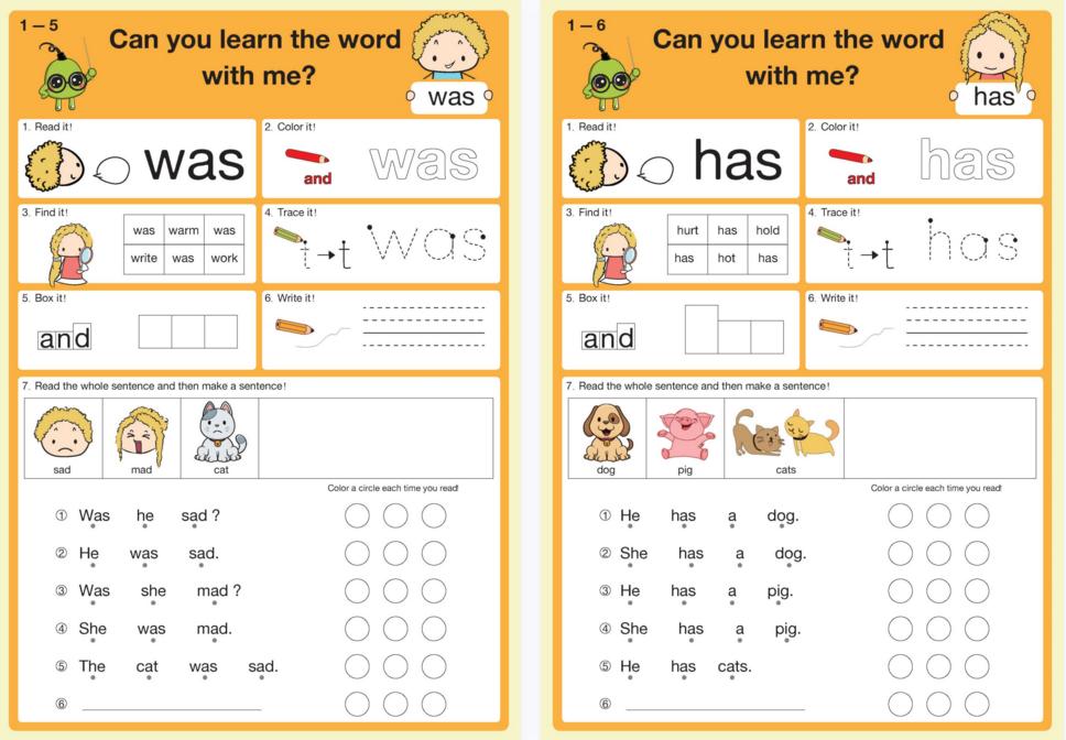 分享​高频词复习宝典mysightwords练习纸,一个单词7种玩法！