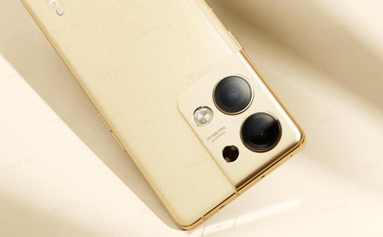金色手机颜值典范？Reno9Pro+图赏：由内而外的精致细节