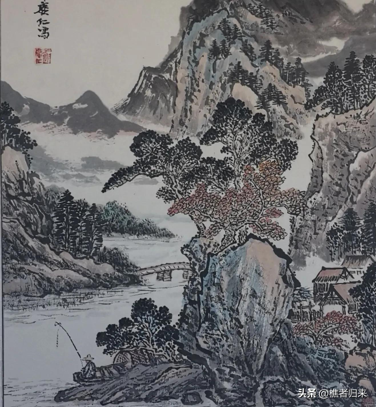 中国最好的十大传统山水画,中国传统水墨画山水画高清