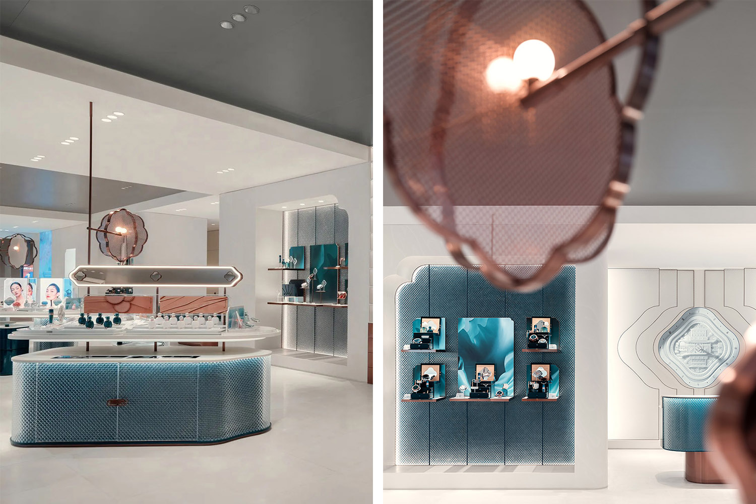 国货之光~花西子全球首店~装修实景图