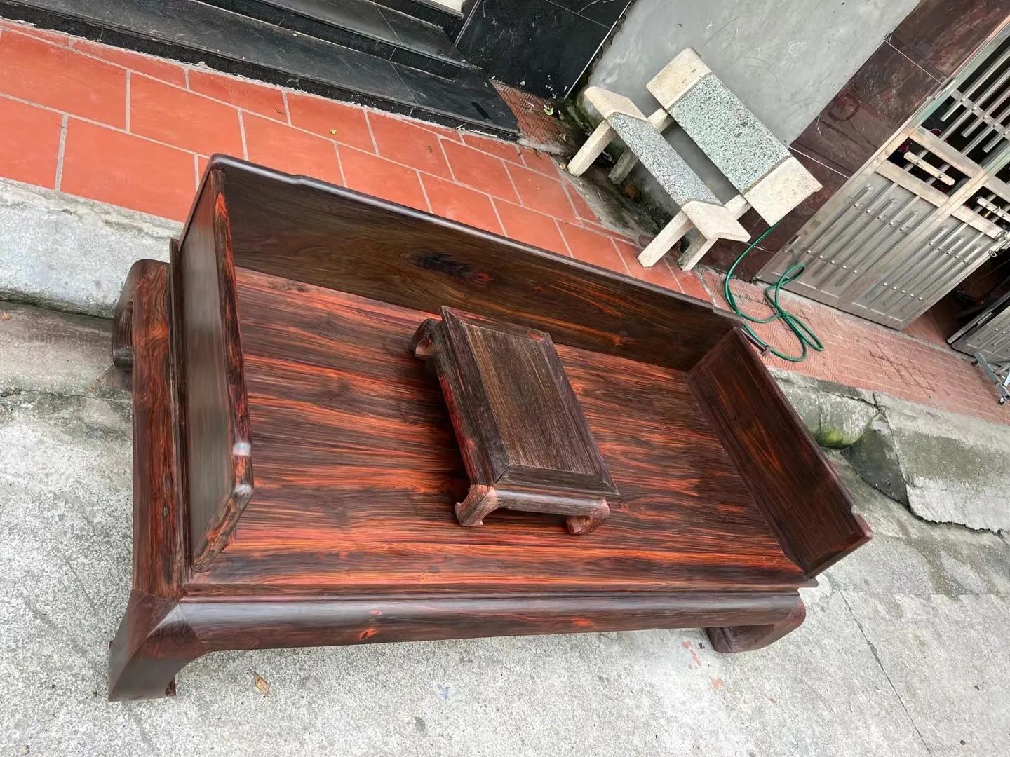 极品大红酸枝罗汉床,红木大红酸枝罗汉床