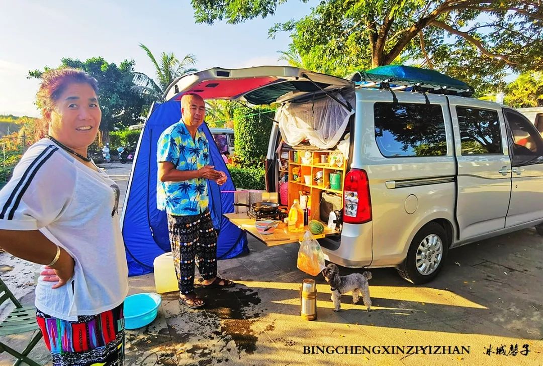 海南九所房车露营基地,三轮车自驾游穷游海南