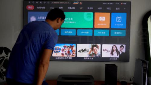 大屏幕护眼电视,海信激光电视80d9h80英寸测评