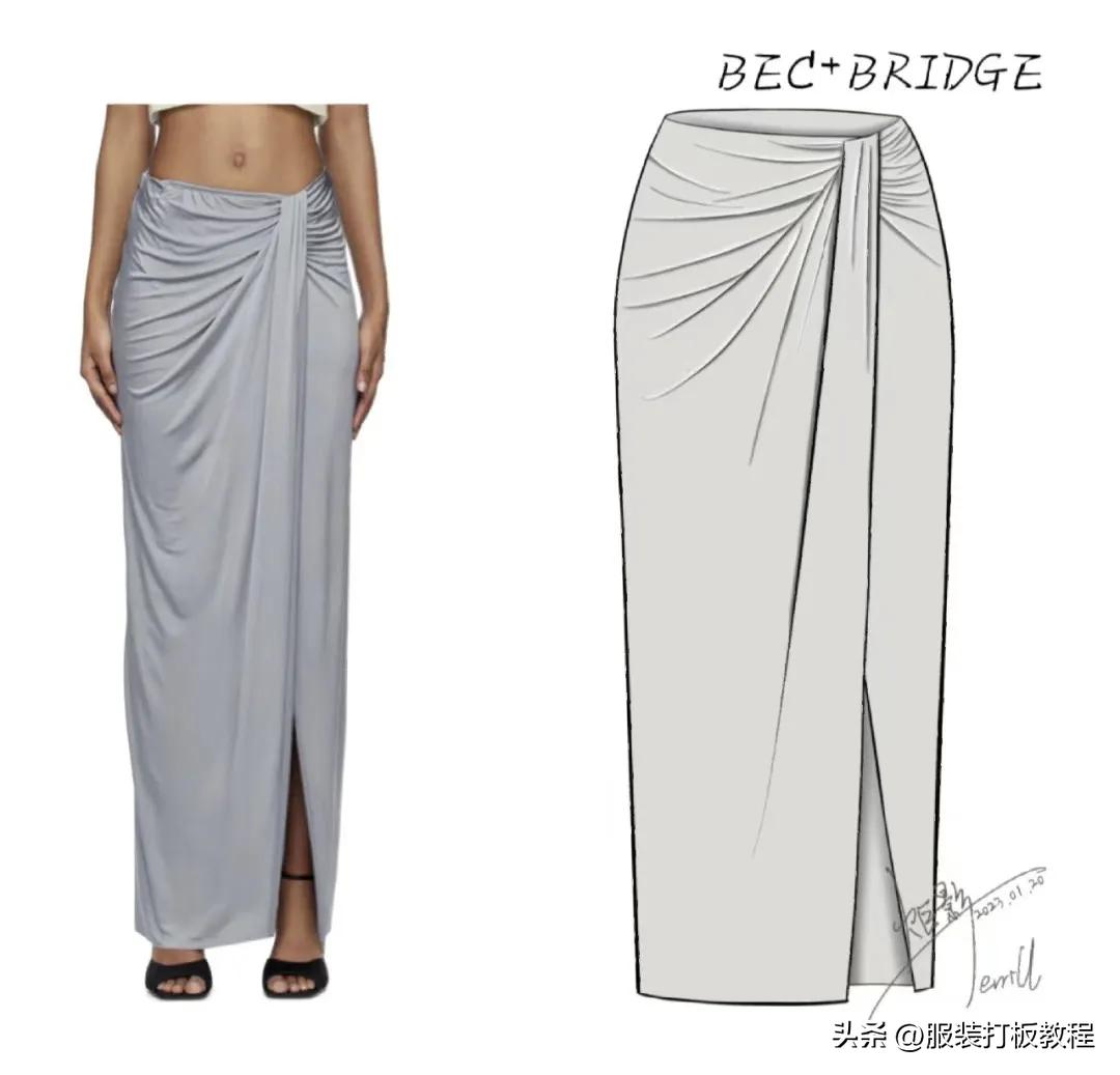 23款女装半身裙子制版教程附纸样图才智服装