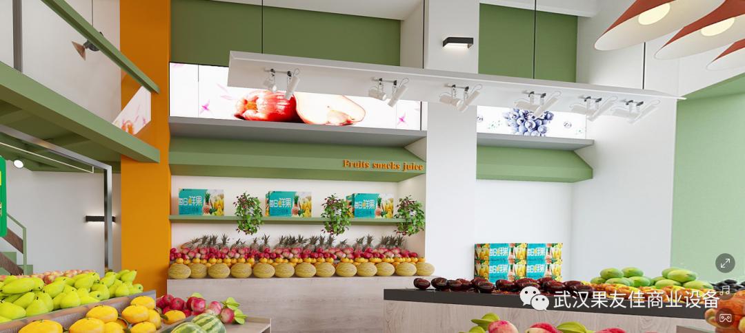 果友案例分享|蕲春100平网红水果店案例分享~