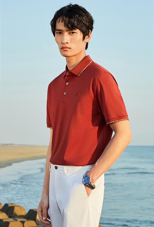 男士polo衫最好选什么颜色,男士polo衫凉爽透气七匹狼
