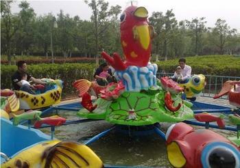 鲤鱼跳龙门夏季游乐设备创业赚钱好项目儿童8臂鲤鱼跳龙门游艺