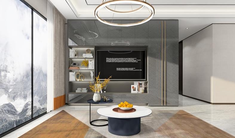 一整面墙电视柜效果图,整面电视柜的优缺点