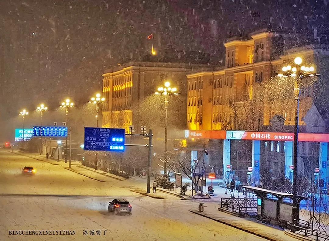 哈尔滨昨天的大雪,哈尔滨冬天的鹅毛大雪