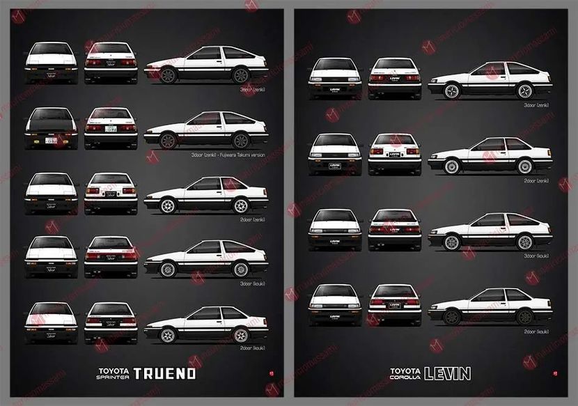 头文字d同款车型ae86多少钱,头文字dae86