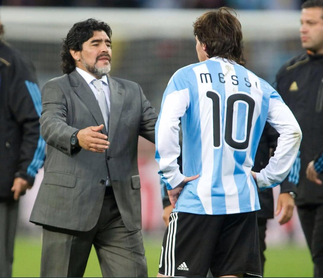 梅西和马拉多纳是一样高吗,梅西马拉多纳连过五人对比