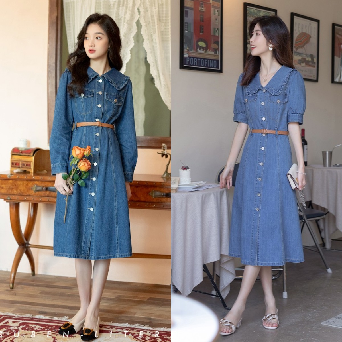 今年超流行的一款气质百搭直筒裙,直筒裙连衣裙气质高级感洋气