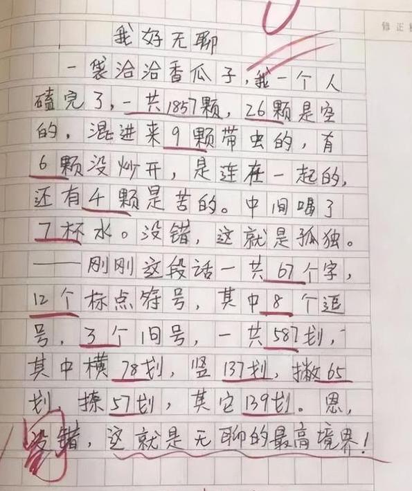 小学生搞笑作文写女性的,小学生作文搞笑女人