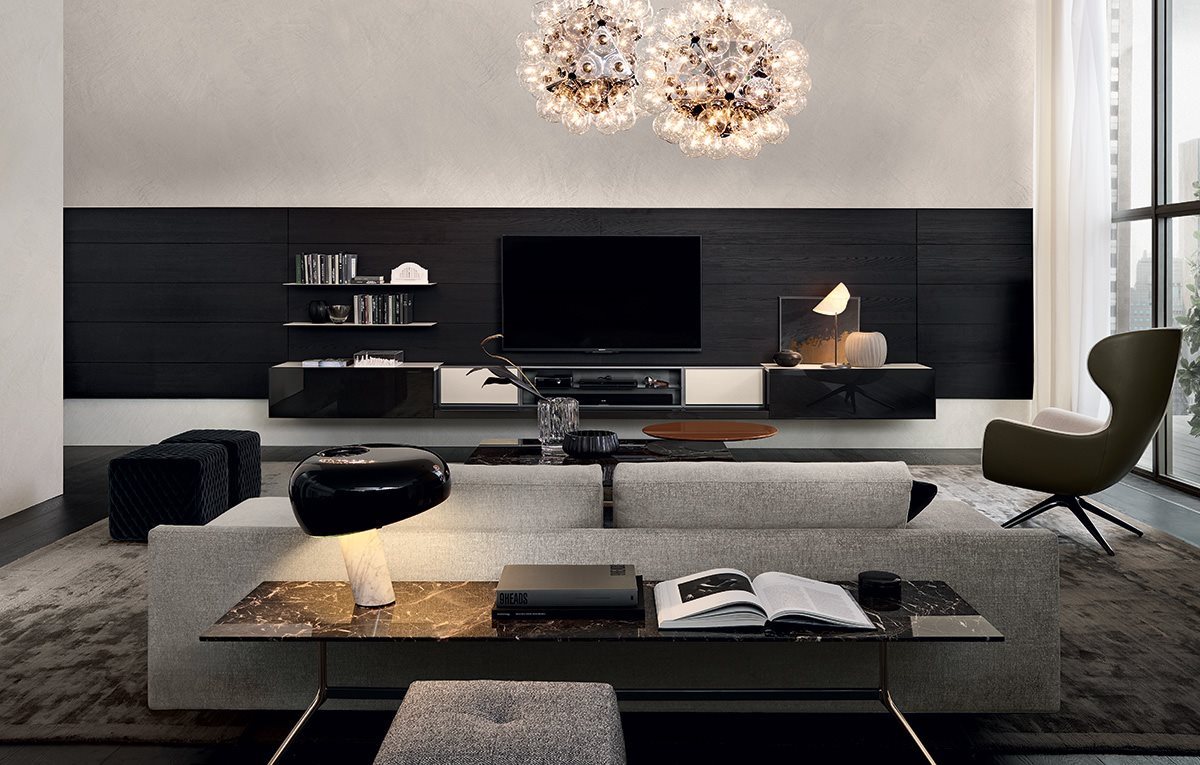简单大气有设计感的电视柜,30款必看极简电视柜实景