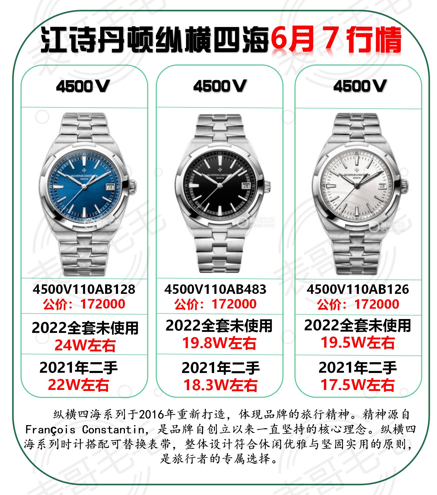 江诗丹顿4500v-110a黑盘上手,江诗丹顿纵横四海4500v行情