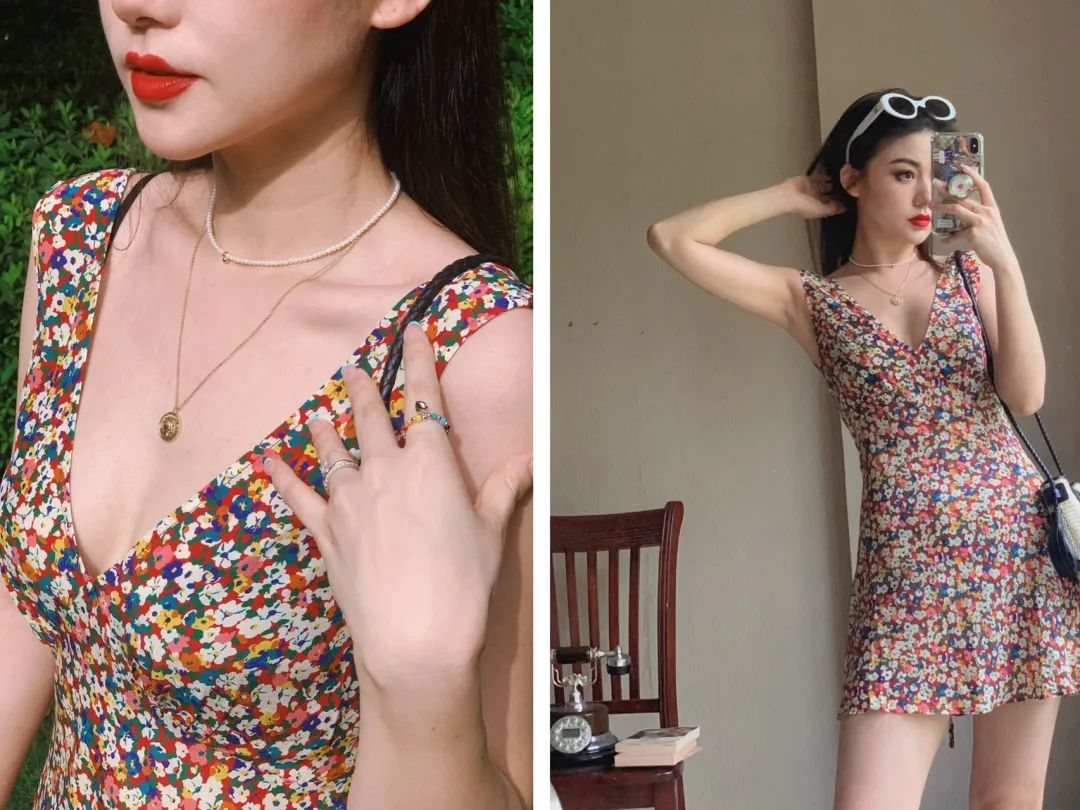 适合旅游穿的花裙子,夏天的花裙子美丽又治愈