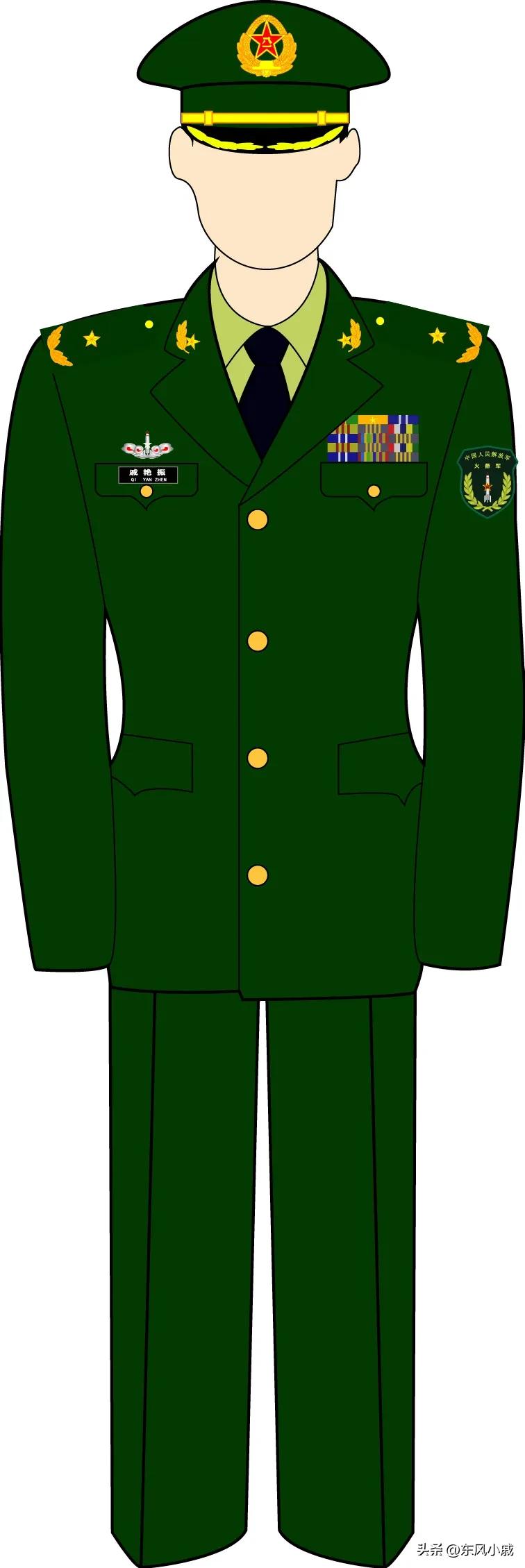 07式军装服役了几年,第一年火箭军军服照片