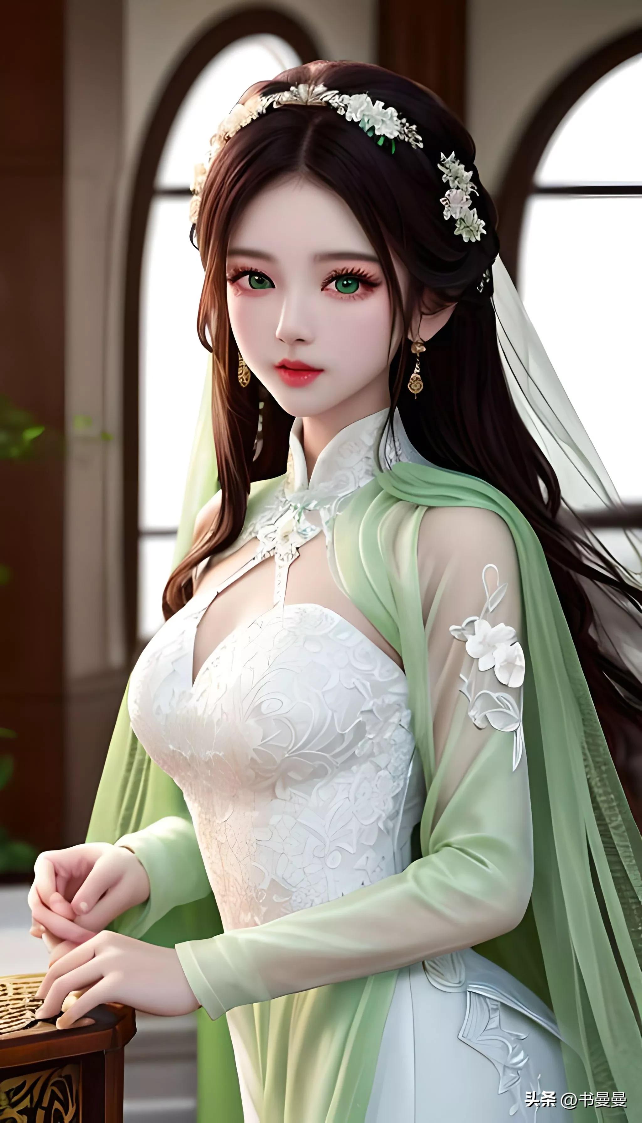 ai绘画古风少女插画壁纸欣赏,ai绘画国风美女