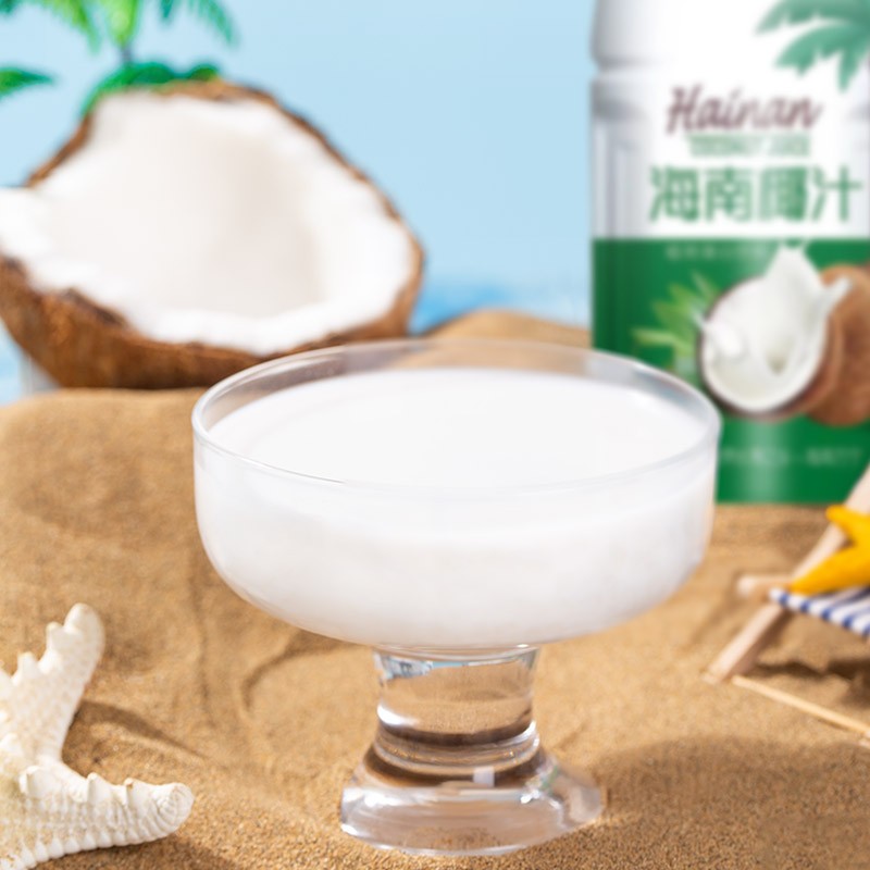 椰喀时代海南椰汁植物蛋白饮料：自然口感解脱酷热夏季的清爽享受