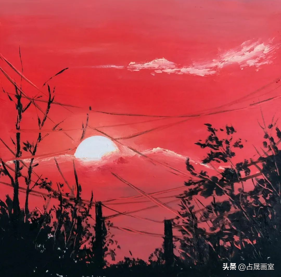 油画棒教程春节,油画棒教程