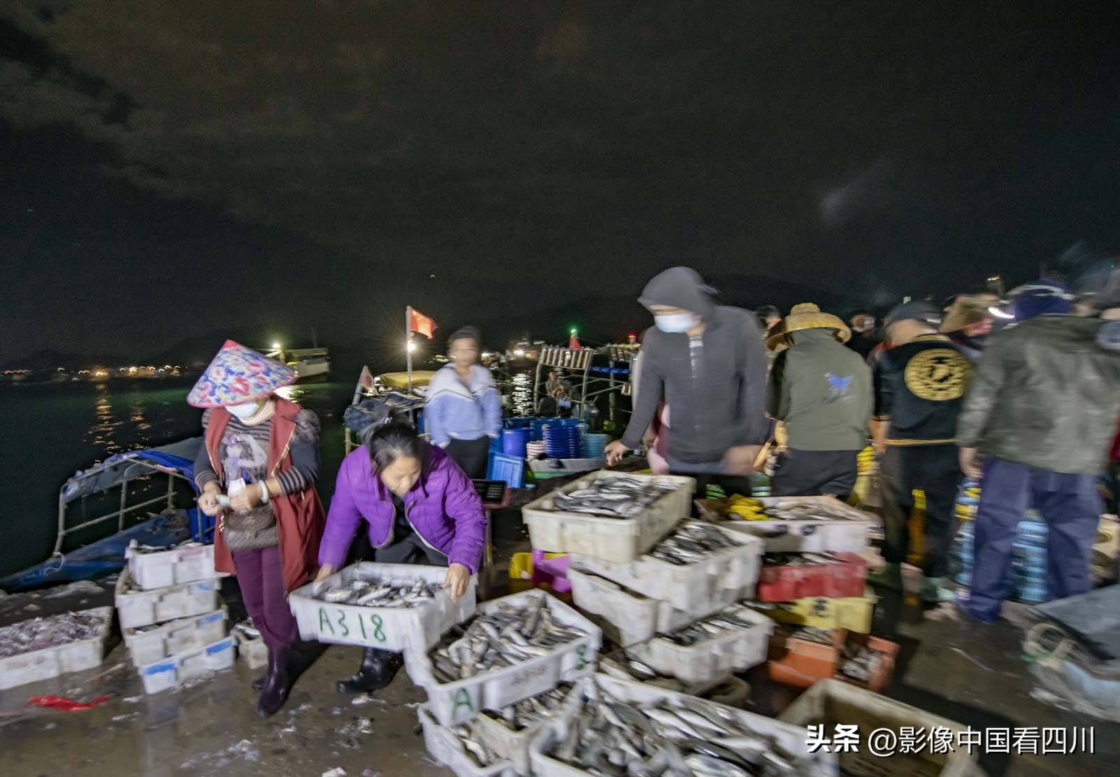 海南陵水新村疍家渔港,海南陵水水产市场