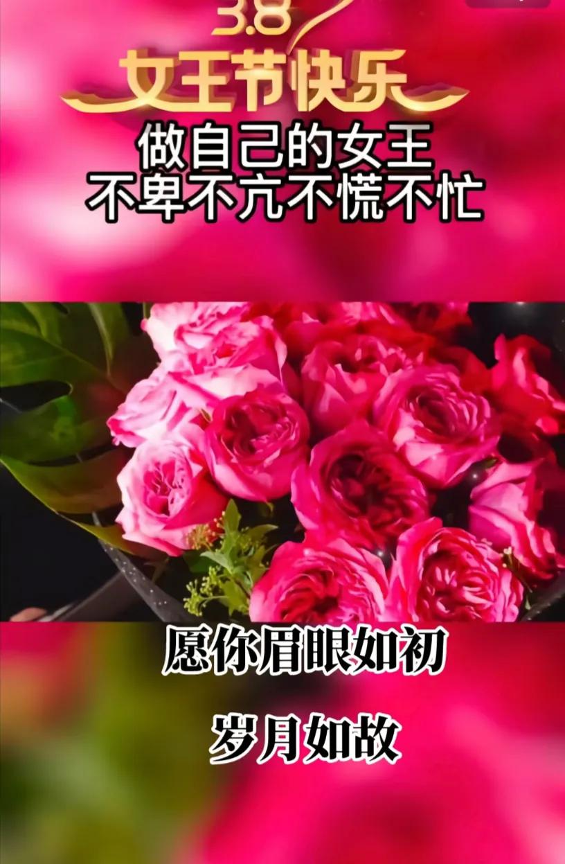 三八女神节愿你被温柔以待,妇女节愿所有美好不期而遇