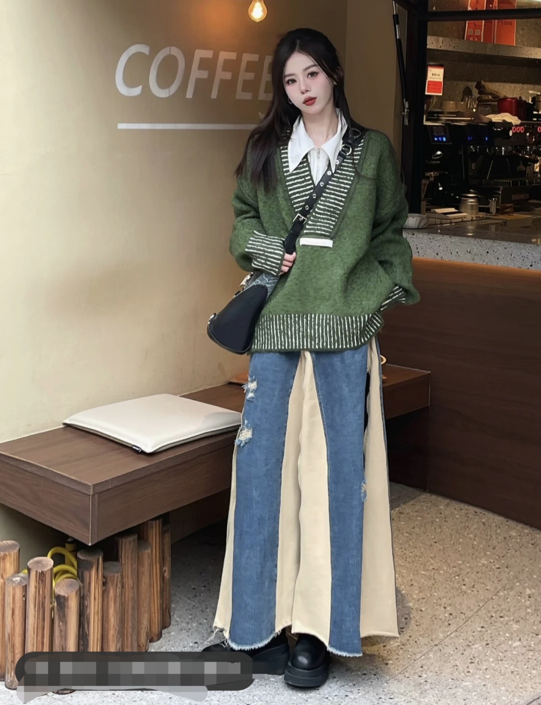 毛衣半身裙穿搭冬季图片,毛衣半身裙穿搭秋冬中长款维语版