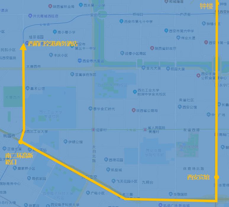 西安机场巴士在哪里坐,西安机场巴士南稍门