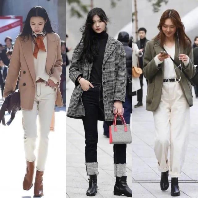韩国小姐姐冬天穿搭精髓,韩国博主穿搭高级秋冬