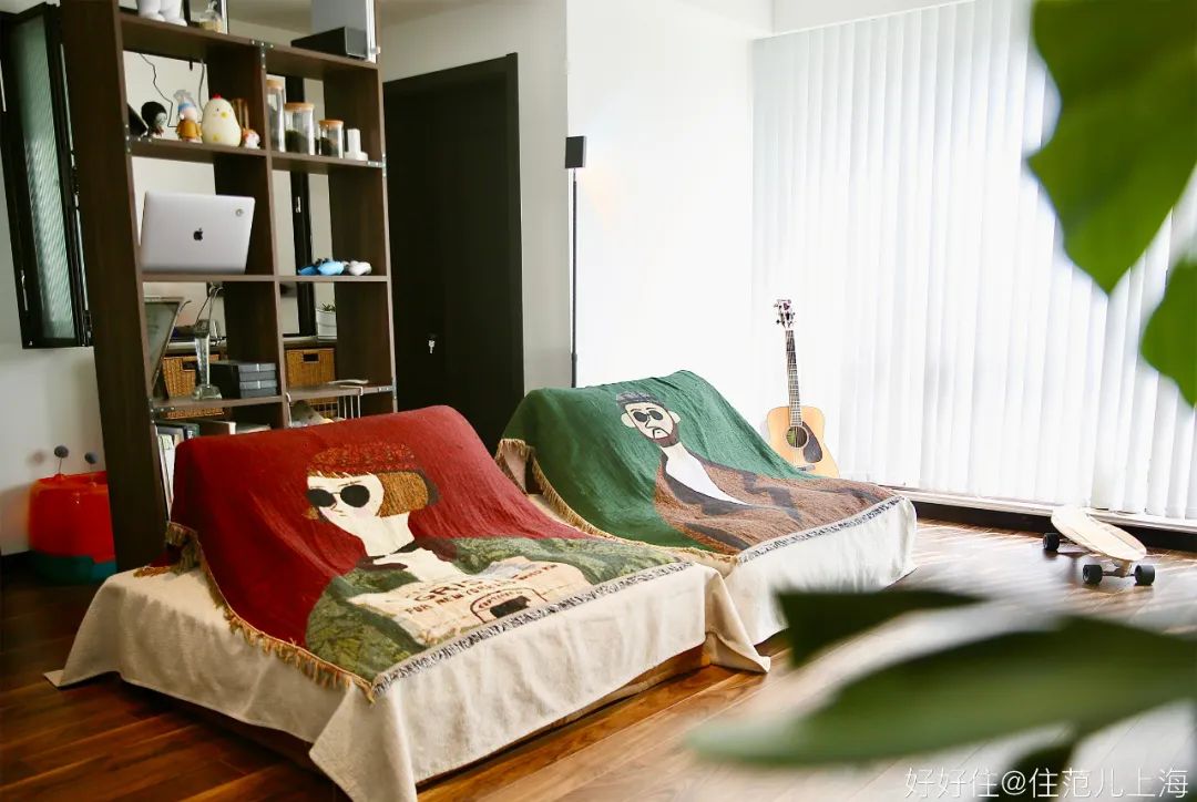 独居75㎡，大落地窗+电影院客厅，狠狠羡慕了