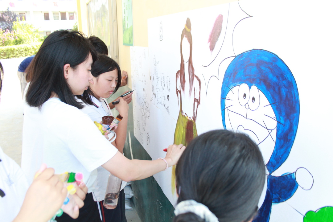 八一南昌起义墙绘,鸭子创意墙绘