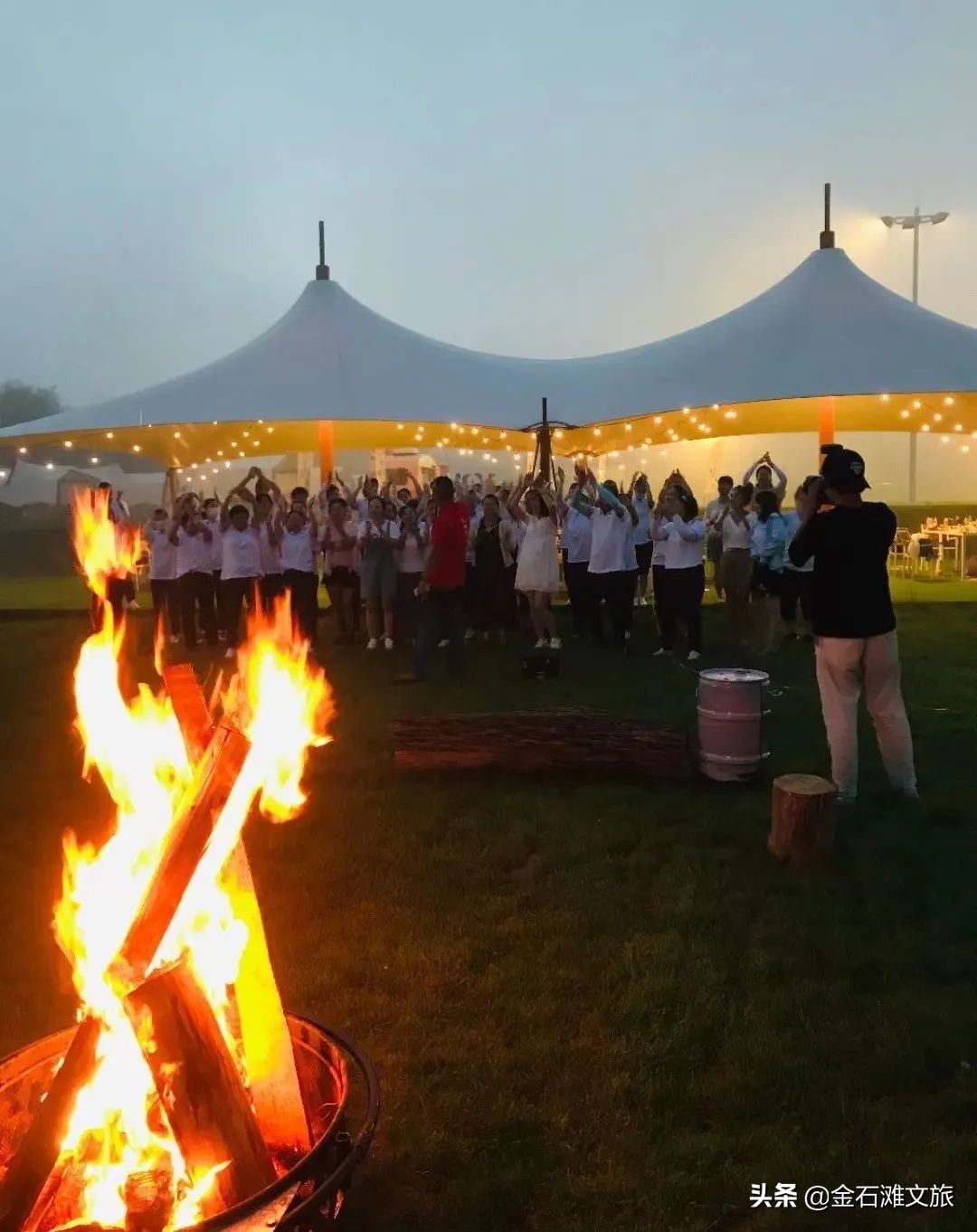 在金石滩时光海格调营地枕着星空入眠！