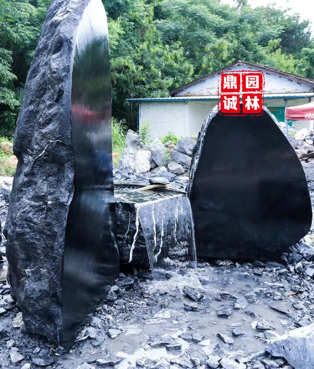 黑山石水钵造型设计,黑山石水钵图片大全