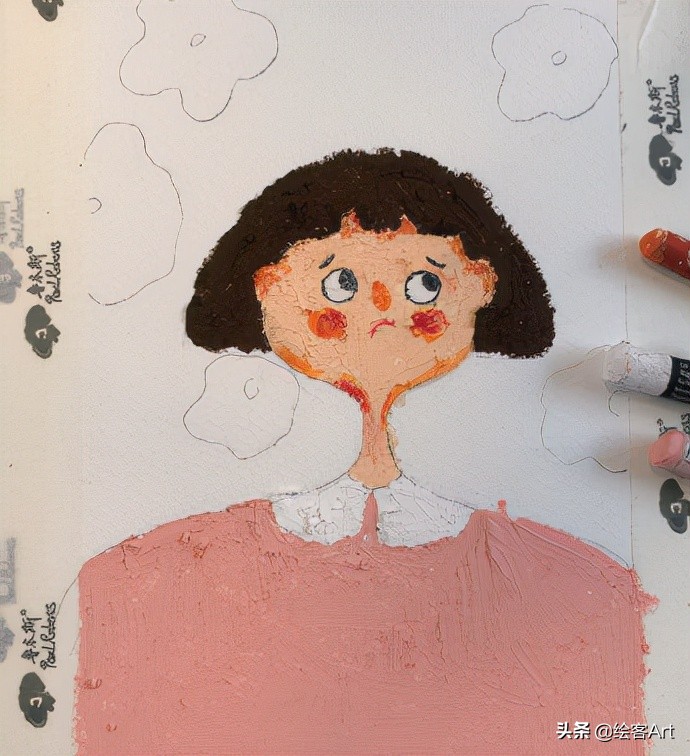 治愈了一切的不可爱图片,油画棒森系小清新插画