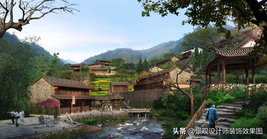 农家乐设计田园风,农家乐饭店设计案例效果图