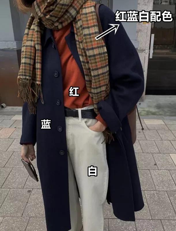 冬天搭配棉衣围巾系法,冬天比较惊艳的穿搭围巾