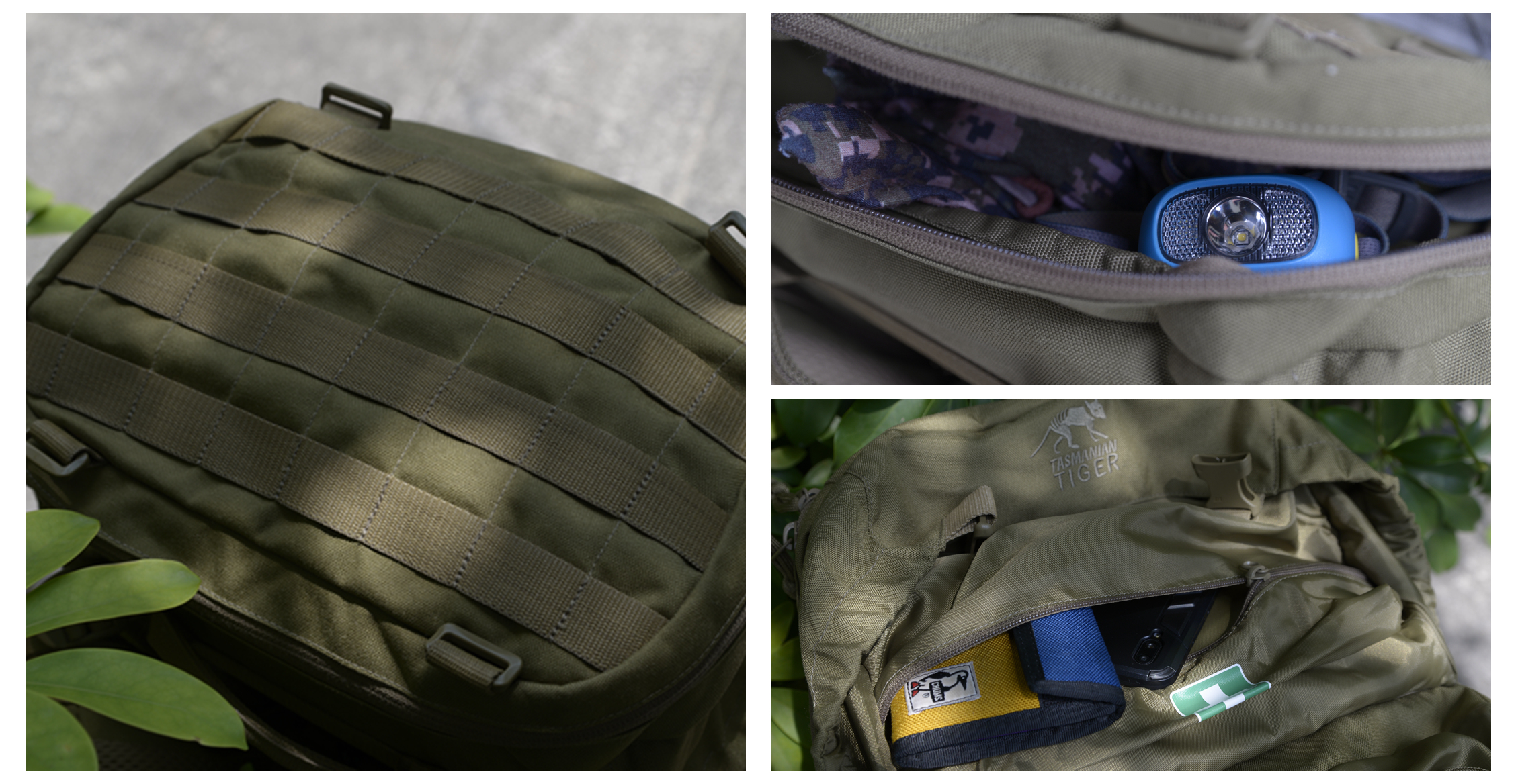 塔虎15l背包对比赫利肯背包,塔虎45l模块化战术背包橄榄绿