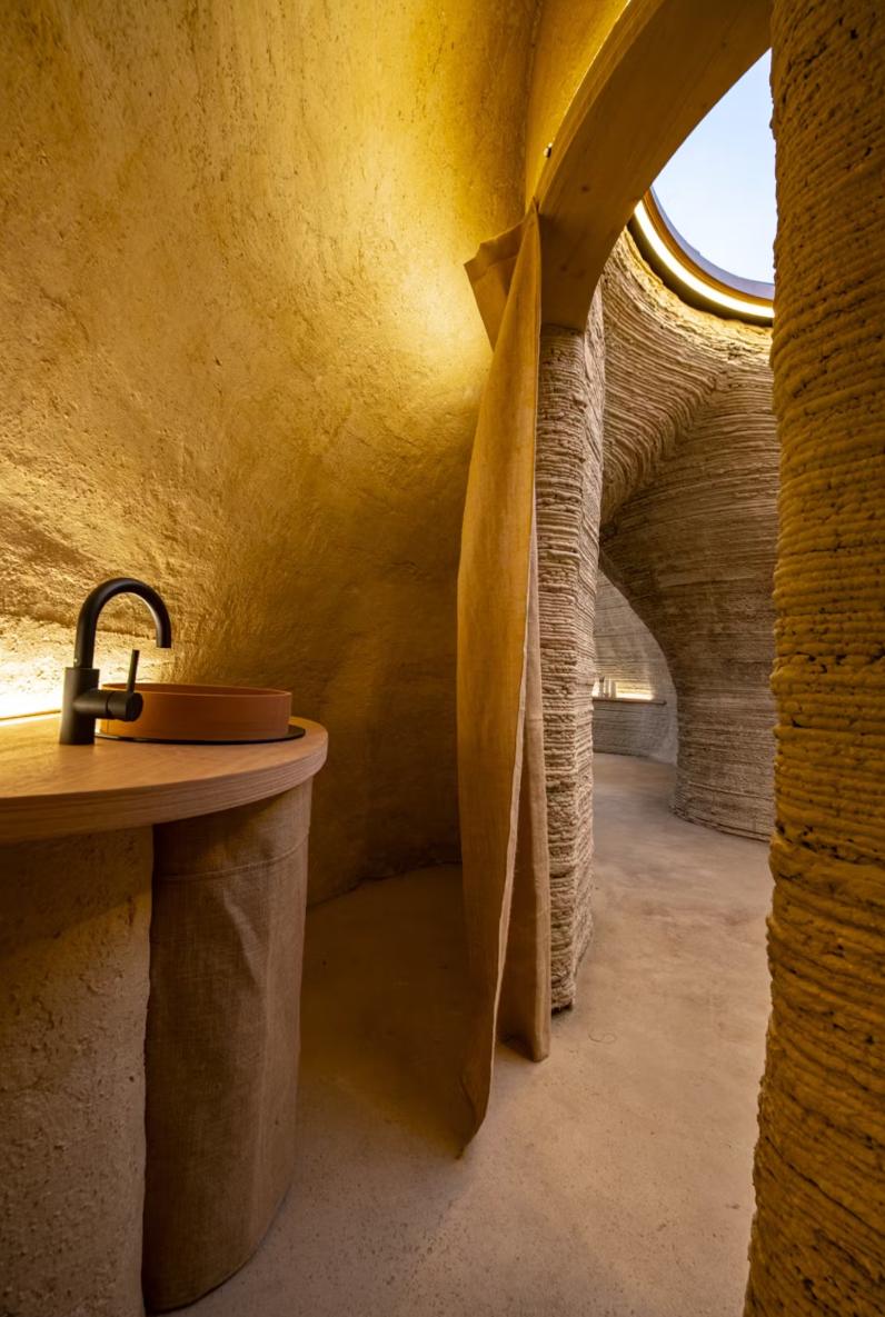 世界上第一个由生土制成的3D打印房屋TECLA