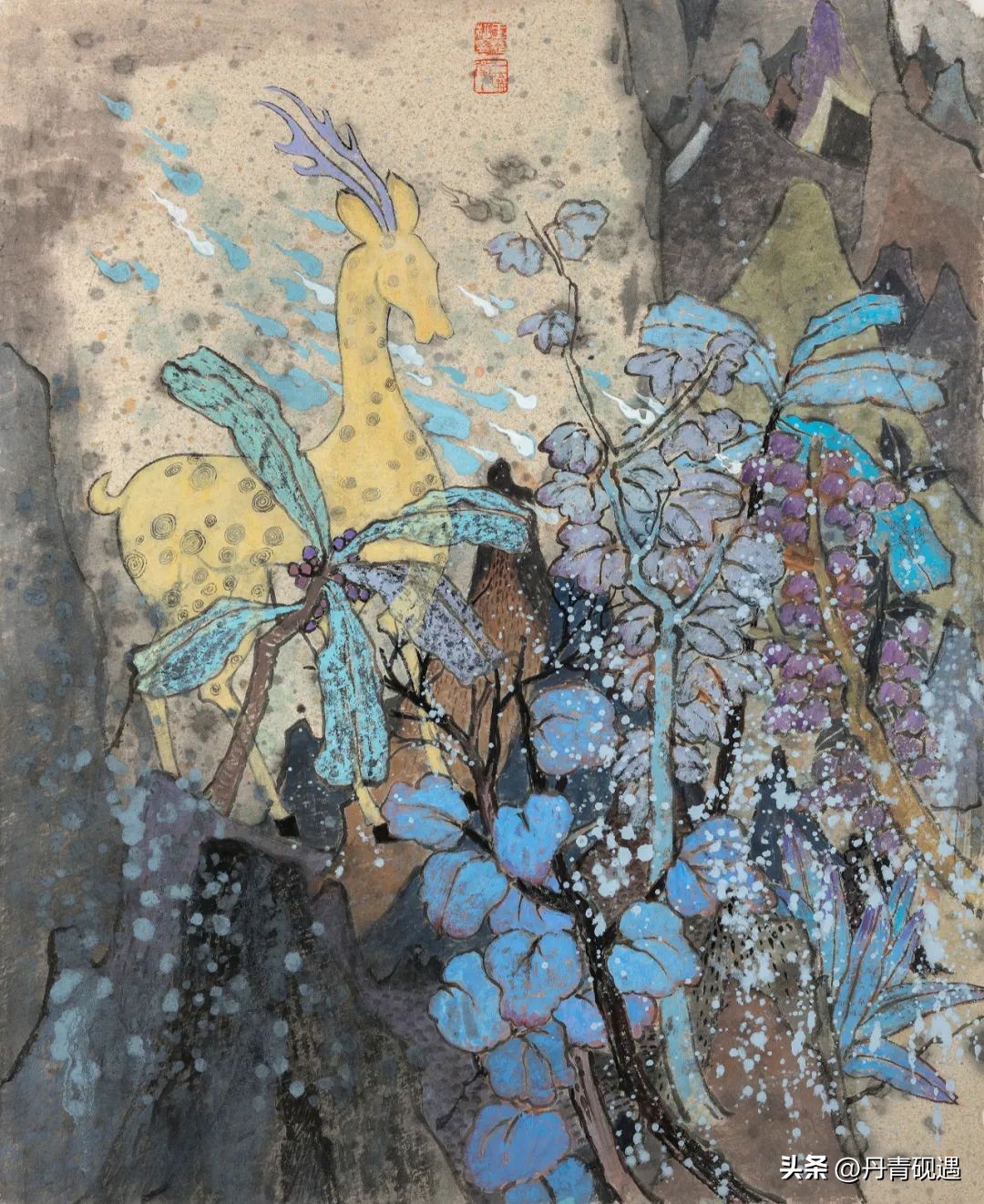 当代山水重彩画名家,张姝山水画