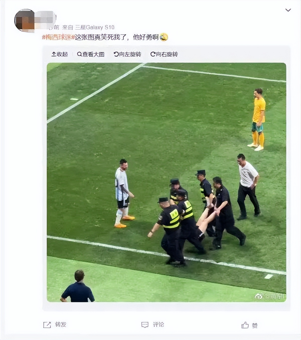 梅西进球球迷疯狂瞬间,梅西梅开二度现场球迷反应